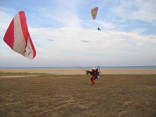 despegue en paramotor